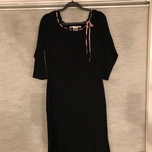 Max Studies large knit black dress
